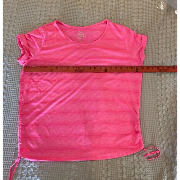 Made for Life Top Size PXL Activewear Pink Shortsleeved Blouse Work out - Picture 9 of 10